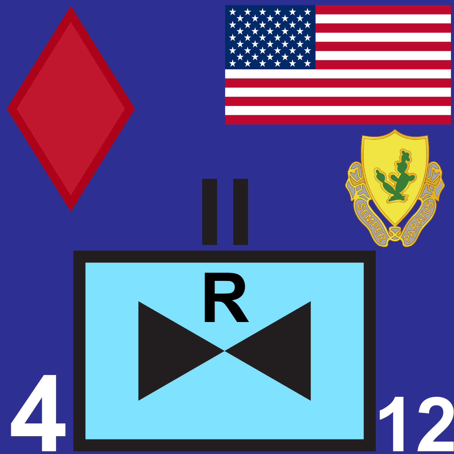BLU 4-12 CAV (R) short v1